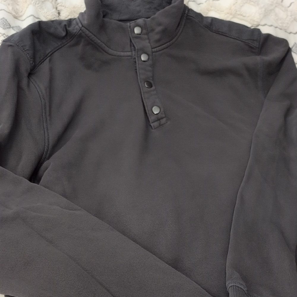 Flag & Anthem Dark Gray Quarter Snap Men's Pullover